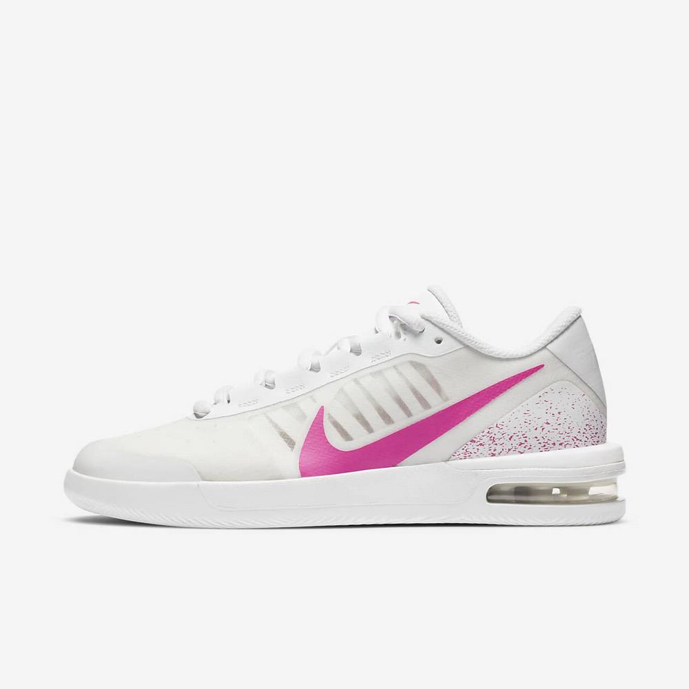 Chaussure De Tennis Nike NikeCourt Air Max Vapor Wing MS Blanche 0794-521 White/Laser Fuchsia Femme | SBO-18517557